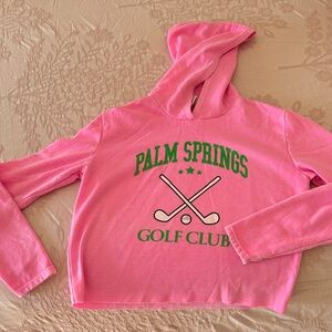 💗💚Palm Springs Golf Club Pink Hoodie Girl’s L Large